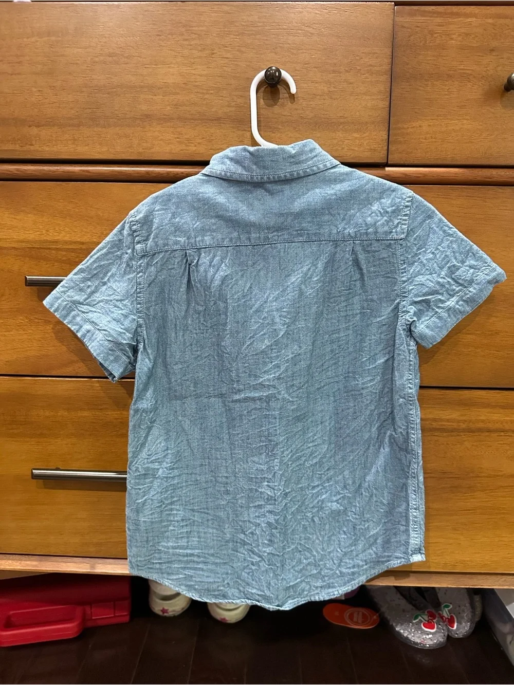 Crewcuts Chambray Light Blue Short-Sleeve Button-Down Shirt
